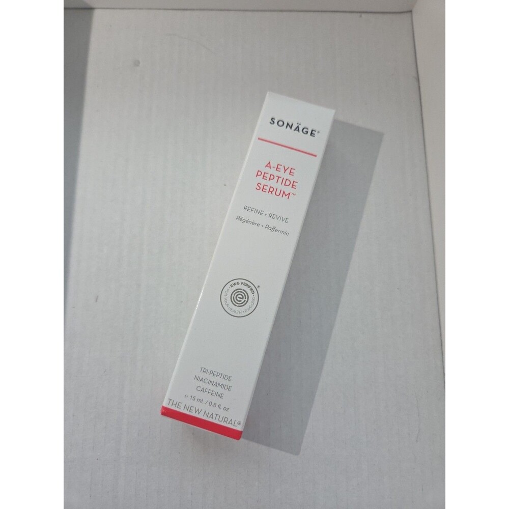 Sonage A-Eye Peptide Serum 0.5 fl oz/ 15 ml Full Size New In Box Eye Skincare